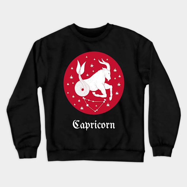 CAPRICORN HOROSCOPE Crewneck Sweatshirt by Top To Bottom